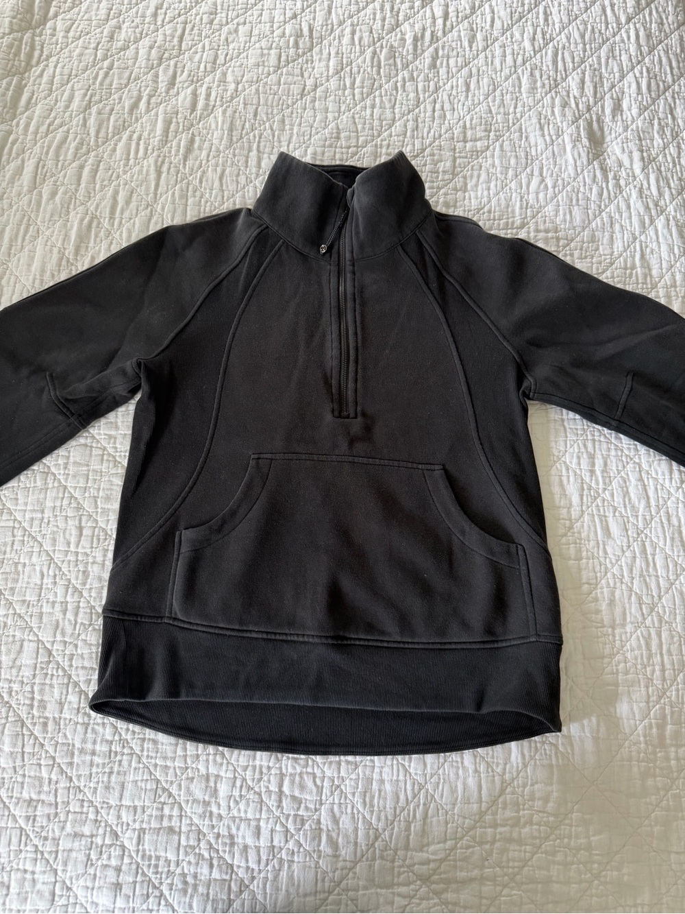 Lululemon Scuba oversized funnel-neck half zip wmn. sz. XS/S blk, good condition - Picture 7 of 13